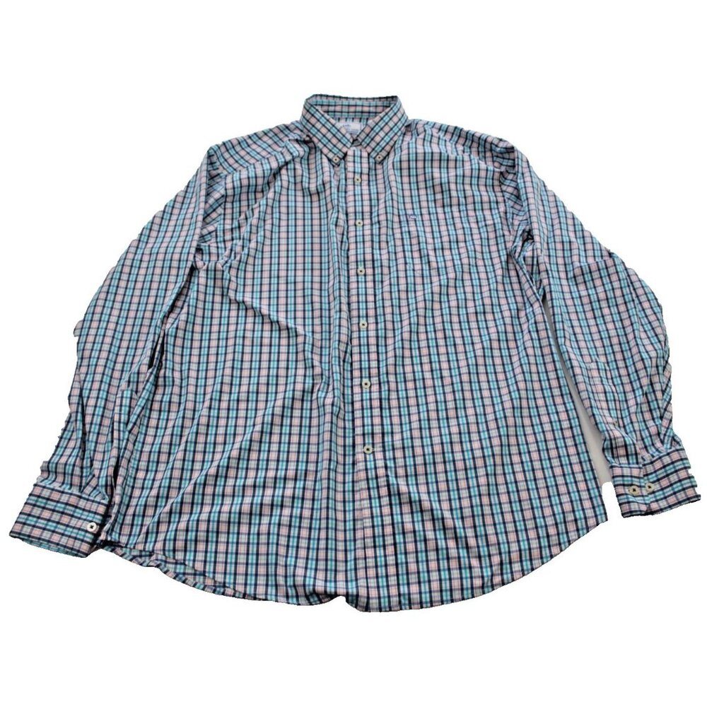 Southern Tide Intercoastal Men's Plaid Breathable Button Down Shirt Size L